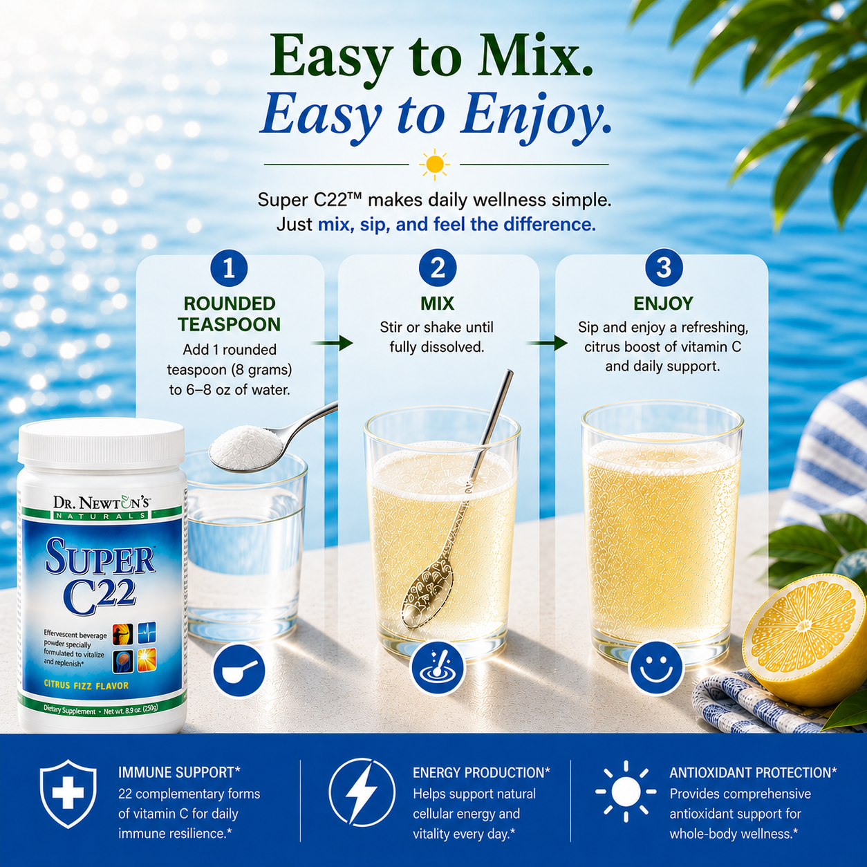 Super C22 directions for use — mixing instructions