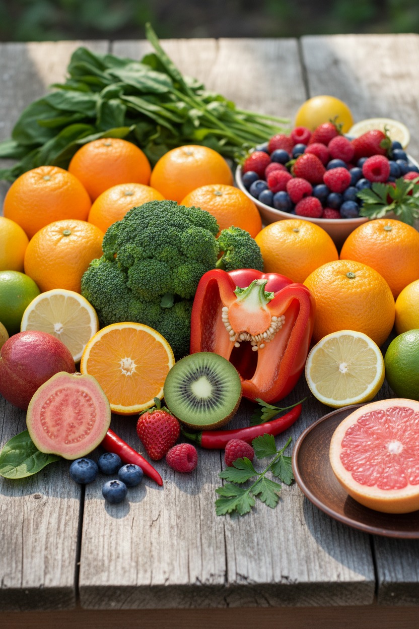 Natural vitamin C rich botanical ingredients used in Super C22